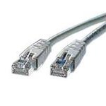 ROLINE Patch-Kabel - RJ-45 (M) - RJ-45 (M) - 1 m - SFTP - ( Kategorie 5e ) - Grau 21.15.0301