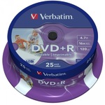 DVD+R 43539 Verbatim 4,7 GB/120 Min 16x