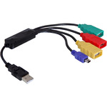 DeLock USB 2.0 external 4-port cable HUB - Hub - 4 Anschlüsse 61724