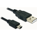 DeLock USB-Kabel - USB Typ A, 4-polig (M) - Mini-USB, Typ B (M) - 70 cm 82396