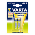 Akku NiMH 2er Blister AAA Micro LR03 1000 mAh 1,2V