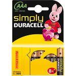 Batterie 8er Blister Simply AAA Micro LR03 1,5V Alkaline