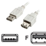 USB-Kabel A/A 3,0m ST/BU USB2.0 Verlängerung