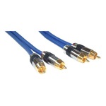 InLine Cinch Kabel AUDIO - PREMIUM - vergoldete Stecker - 2x Cinch St/St - 10m 89710P
