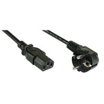InLine Netzkabel, Schuko gewinkelt auf Kaltgerätestecker, 1,8m 16652