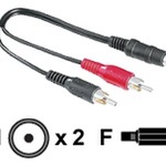 Hama Audio-Adapter - RCA (M) - Mini-Phone Stereo 3.5 mm (W) - Schwarz 00043254