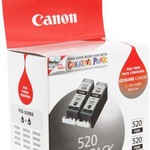 Canon Original 2932B009 PGI-520PGBK Tinte Doppelpack schwarz
