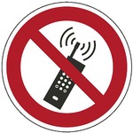 Folienschild Mobilf. verboten 2481