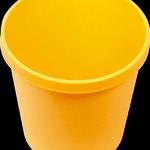 helit Papierkorb H6105818 gelb 18l