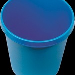 Helit Papierkorb H6105834 blau 18l