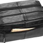 Kulturtasche 44000 Leder schwarz