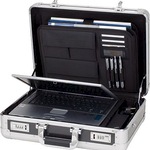 Alu-Aktenkoffer 45140 silber-carbon
