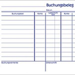 Zweckform Buchungsbelege 309 50BL