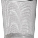 OSCO Papierkorb Mesh WB35-SIL metallic
