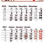 5 Star Dreimonatskalender 3 Blöcke 2012