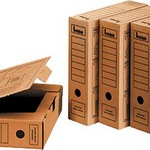 bene Archivbox A4 96900 80mm braun