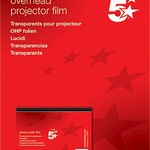 5 Star Kopierfolie klar A4 VE100 0,1mm