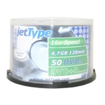 DVD+R jetType 6.DVD+RSP50IWP 4,7 GB/120 Min 16x