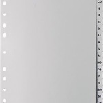 5 Star PP-Register A4 grau, A-Z