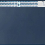 Durable Schreibunterlagen 7204-07 d'blau m. Vollsichtplatte 52x65cm