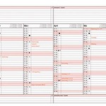 Chronoplan Jahresplan Midi 50501-2012