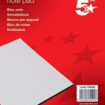 5 Star Briefblock A4/50 kariert 70g