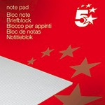 5 Star Briefblock A5/50 kariert 70g