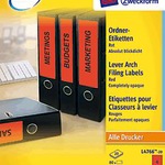 Zweckf.Ordner-Etiketten 4766 rot VE=80