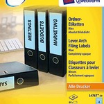 Zweckf.Ordner-Etiketten 4767 blau VE=80