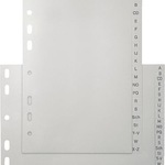 5 Star PP-Register A5q grau, A-Z
