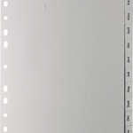 5 Star PP-Register A4 grau, Jan-Dez