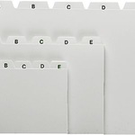 5 Star Leitkarten A7 quer A-Z  grau 4007