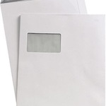 5 Star Versandtaschen C4 mit Fenster weiss Haftklebung Pck. a´250 Stk.