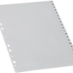5 Star PP-Register A4+ grau, A-Z