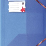 5 Star Eckspannmappen tran. blau