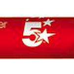 5 Star Premium Flipchartmarker rot