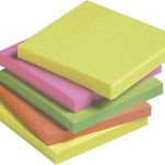 5 Star Haftnotizen neon VE12 76x76mm