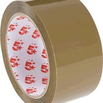 5 Star Packband PP leise braun 50mm:66m