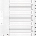5 Star Kartonregister 04012PAWÜZA1-12v.H