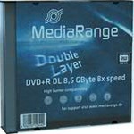 DVD+R Double Layer MR465 MediaRange 8,5 GB/240 Min 8x