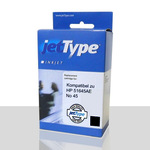jetType Alternativ kompatibel zu HP 51645AE AB No 45 Tinte schwarz