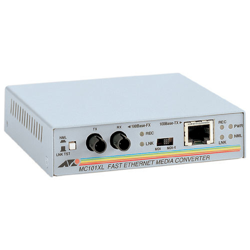 Allied Telesyn Allied Telesis AT MC101XL - Transceiver - 100Base-FX ...