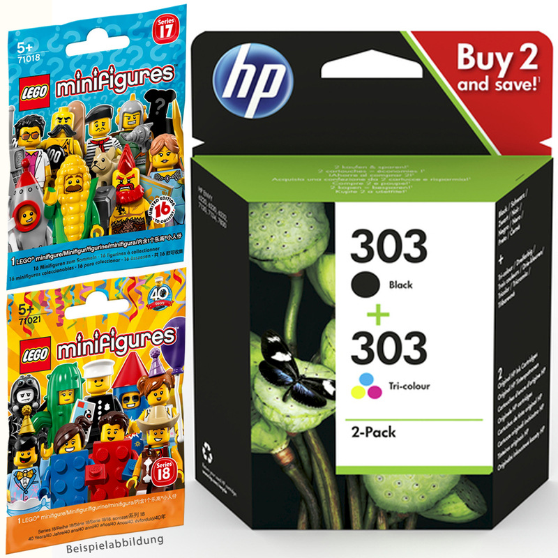 2x Original Hp 303 Tinte Patronen Envy Photo 6230 7130 7830 Lego
